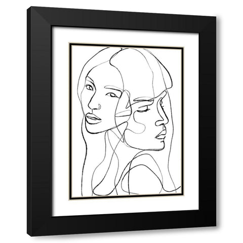 The Truth Black Modern Wood Framed Art Print with Double Matting by Treechild