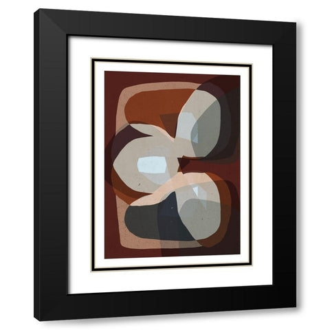 Trio Black Modern Wood Framed Art Print with Double Matting by Treechild
