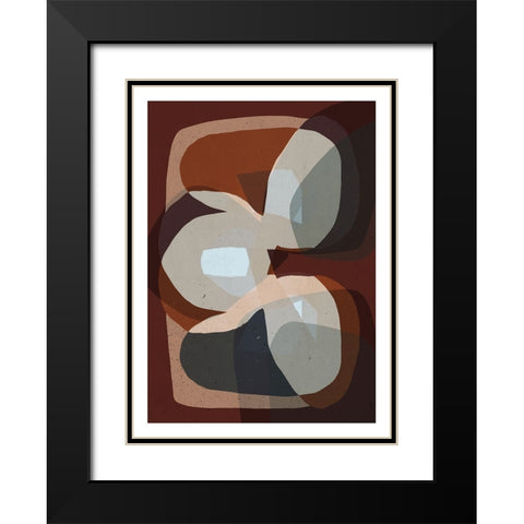 Trio Black Modern Wood Framed Art Print with Double Matting by Treechild