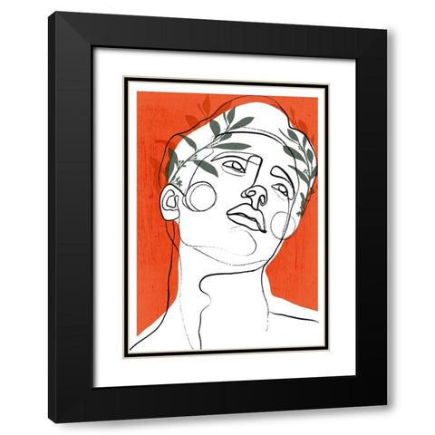 Young Cesar Black Modern Wood Framed Art Print with Double Matting by Treechild