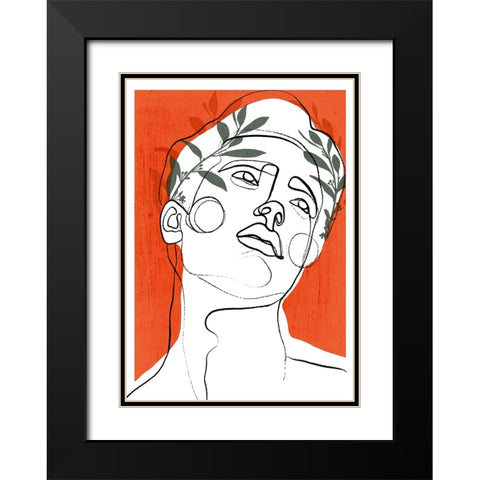 Young Cesar Black Modern Wood Framed Art Print with Double Matting by Treechild