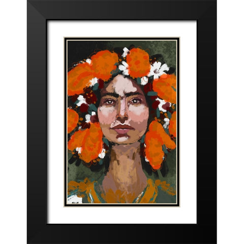 The Power Of Thoughts Black Modern Wood Framed Art Print with Double Matting by Treechild
