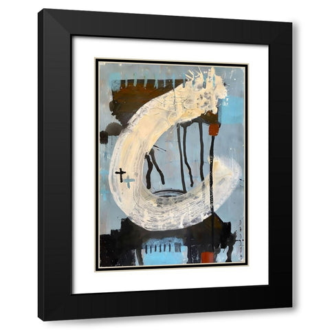 Fresh Start 4 Black Modern Wood Framed Art Print with Double Matting by Raposo, Afranio