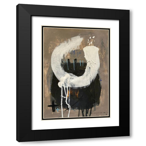 Fresh Start 3 Black Modern Wood Framed Art Print with Double Matting by Raposo, Afranio