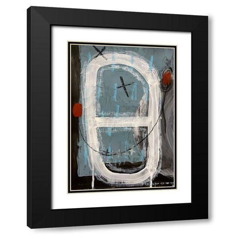 Fresh Start 1 Black Modern Wood Framed Art Print with Double Matting by Raposo, Afranio