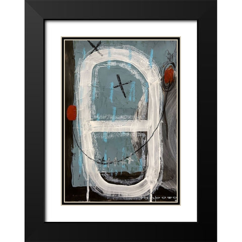 Fresh Start 1 Black Modern Wood Framed Art Print with Double Matting by Raposo, Afranio