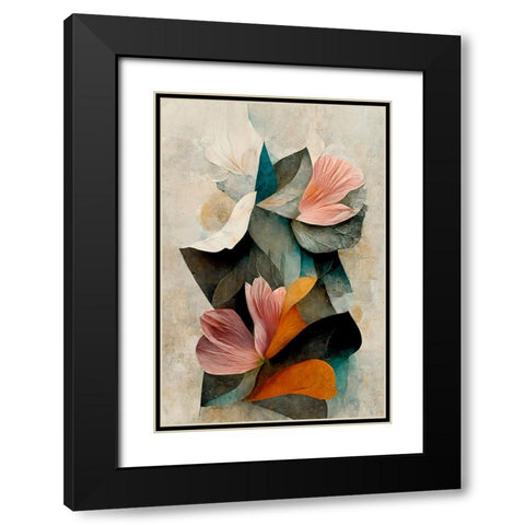 Grow Black Modern Wood Framed Art Print with Double Matting by Treechild
