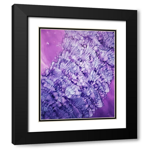 She Sells Sea Shells Black Modern Wood Framed Art Print with Double Matting by Mann, Tara