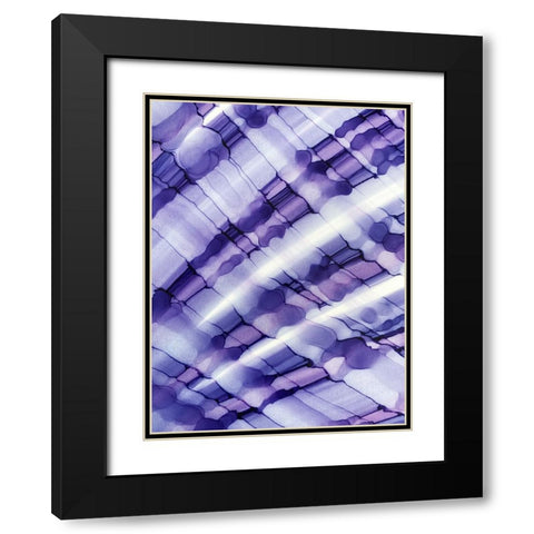Purple Moon Black Modern Wood Framed Art Print with Double Matting by Mann, Tara