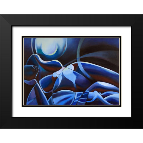 A Midsummer Nights Dream - 05-04-22 Black Modern Wood Framed Art Print with Double Matting by Akkers, Corne