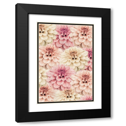 Dahlia Black Modern Wood Framed Art Print with Double Matting by Pienaar, Kathrin