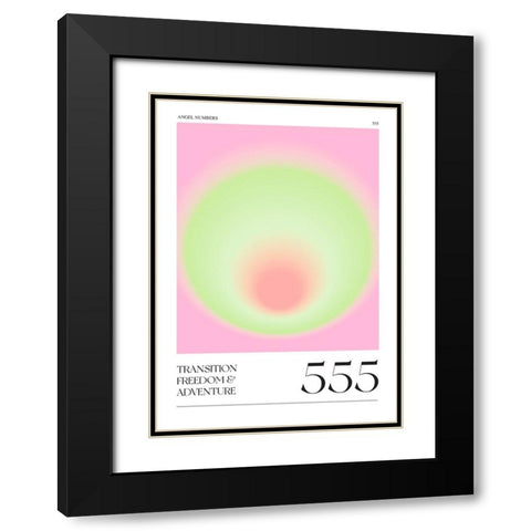 555 Black Modern Wood Framed Art Print with Double Matting by Castillo, Valeria