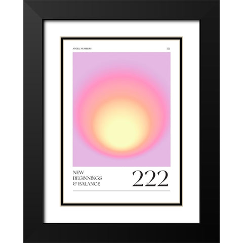 222 Black Modern Wood Framed Art Print with Double Matting by Castillo, Valeria