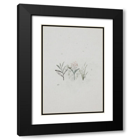 Tiny Shoots Free Black Modern Wood Framed Art Print with Double Matting by Thai, Xuan