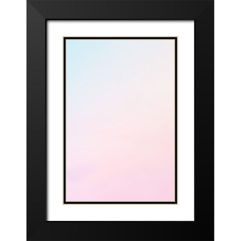 White Pastel Black Modern Wood Framed Art Print with Double Matting by Thai, Xuan