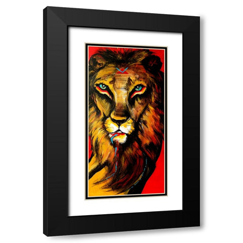 Because Gazelle is too beautiful to kill Black Modern Wood Framed Art Print with Double Matting by Belickiene, Julija