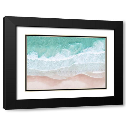 Aerial Ocean Black Modern Wood Framed Art Print with Double Matting by Pienaar, Kathrin