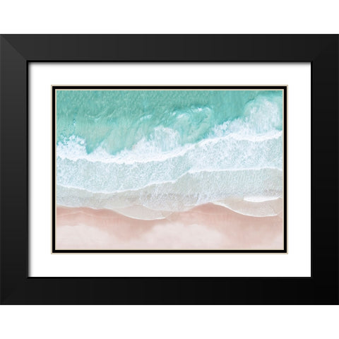 Aerial Ocean Black Modern Wood Framed Art Print with Double Matting by Pienaar, Kathrin