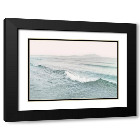 Wave Black Modern Wood Framed Art Print with Double Matting by Pienaar, Kathrin