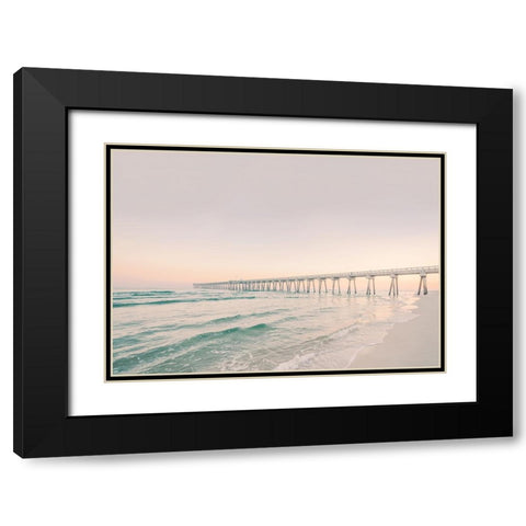 Boardwalk Black Modern Wood Framed Art Print with Double Matting by Pienaar, Kathrin