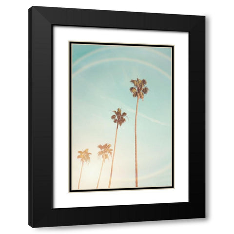 Sunny Cali Palm Tree Black Modern Wood Framed Art Print with Double Matting by Pienaar, Kathrin