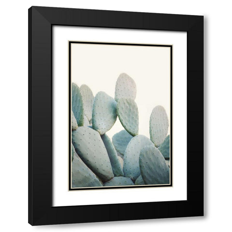 Pastel Cacti Black Modern Wood Framed Art Print with Double Matting by Pienaar, Kathrin