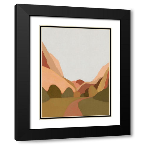 Morning Walk Black Modern Wood Framed Art Print with Double Matting by Galitsyna, Alisa