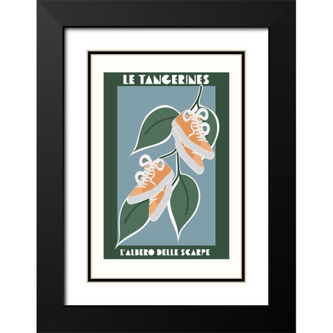 Shoe tree 2 Black Modern Wood Framed Art Print with Double Matting by Manovski, Sarah