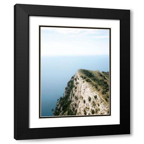 Mount Solaro Capri Black Modern Wood Framed Art Print with Double Matting by Zwart, Raisa