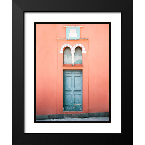 The Capri door Black Modern Wood Framed Art Print with Double Matting by Zwart, Raisa