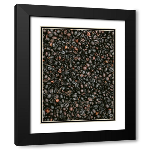 Coffee Black Modern Wood Framed Art Print with Double Matting by Zwart, Raisa