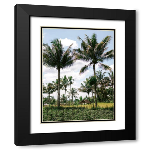 Tetebatu Lombok Black Modern Wood Framed Art Print with Double Matting by Zwart, Raisa