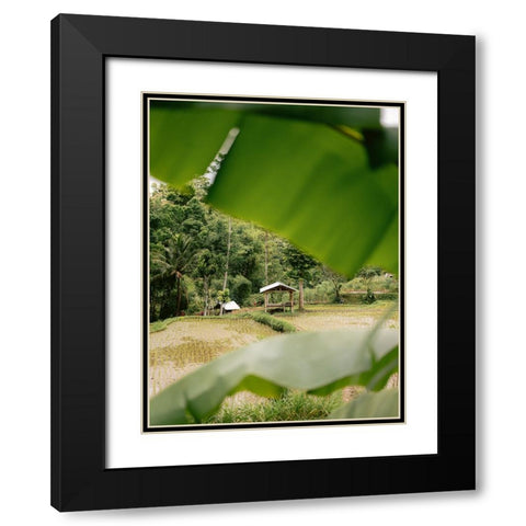 Tetebatu Lombok Black Modern Wood Framed Art Print with Double Matting by Zwart, Raisa