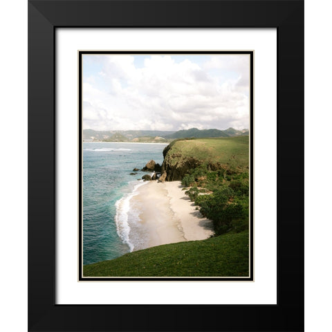 Kuta Lombok Black Modern Wood Framed Art Print with Double Matting by Zwart, Raisa