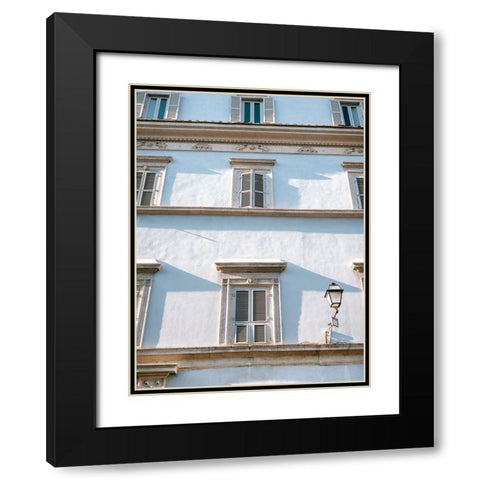 Blue tones of Rome - Italy travel photography || Black Modern Wood Framed Art Print with Double Matting by Zwart, Raisa