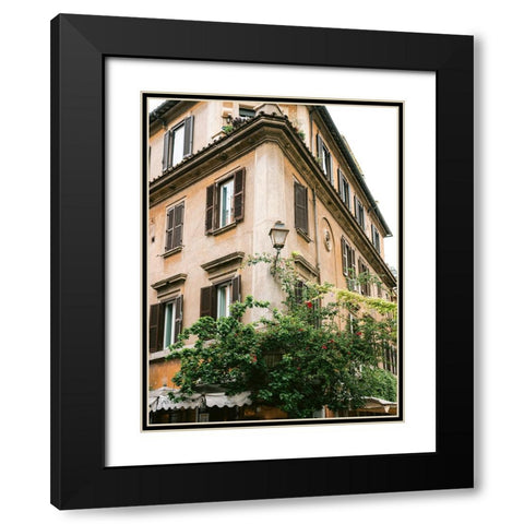 Botanical Trastevere Rome || Black Modern Wood Framed Art Print with Double Matting by Zwart, Raisa