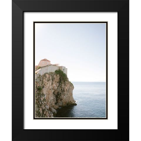 Dubrovnik lookout Black Modern Wood Framed Art Print with Double Matting by Zwart, Raisa