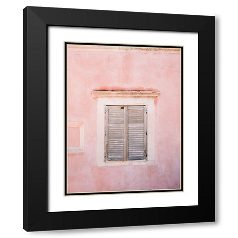 Dubrovnik Pink Black Modern Wood Framed Art Print with Double Matting by Zwart, Raisa