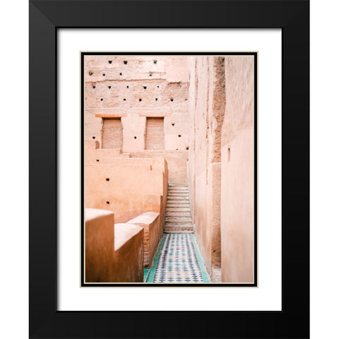 Magical Marrakech Black Modern Wood Framed Art Print with Double Matting by Zwart, Raisa