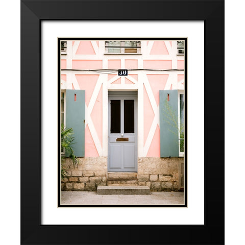 Rue de Cremieux number 30 - Paris Black Modern Wood Framed Art Print with Double Matting by Zwart, Raisa