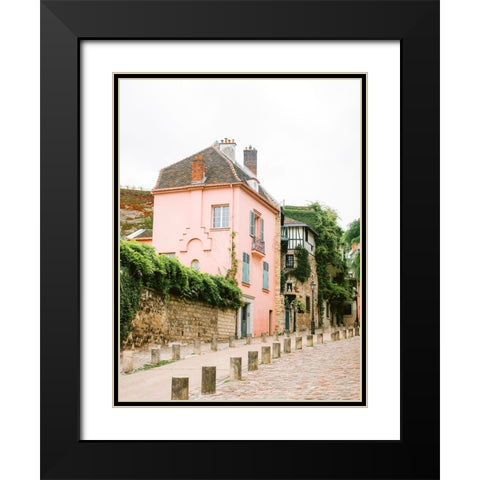 Rue de lAbreuvoir Paris II Black Modern Wood Framed Art Print with Double Matting by Zwart, Raisa