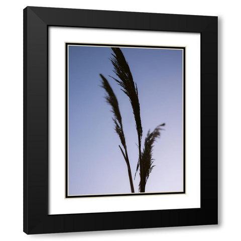 Shades of Purple Black Modern Wood Framed Art Print with Double Matting by Zwart, Raisa