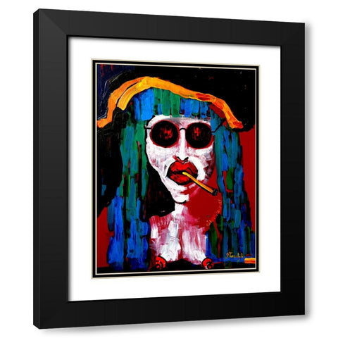Richard Black Modern Wood Framed Art Print with Double Matting by Belickiene, Julija