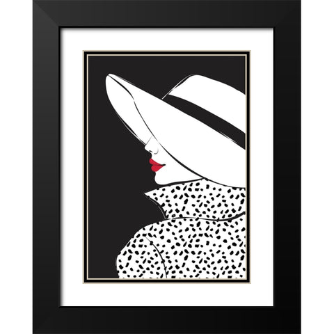 Blair Black Modern Wood Framed Art Print with Double Matting by Martina