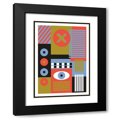 Stranger Black Modern Wood Framed Art Print with Double Matting by Ortiz, Sergio