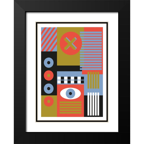 Stranger Black Modern Wood Framed Art Print with Double Matting by Ortiz, Sergio