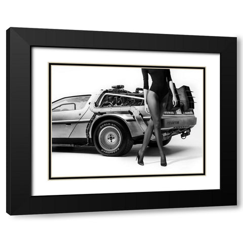 The Future Is Female: Part 4 Black Modern Wood Framed Art Print with Double Matting by Drake, David