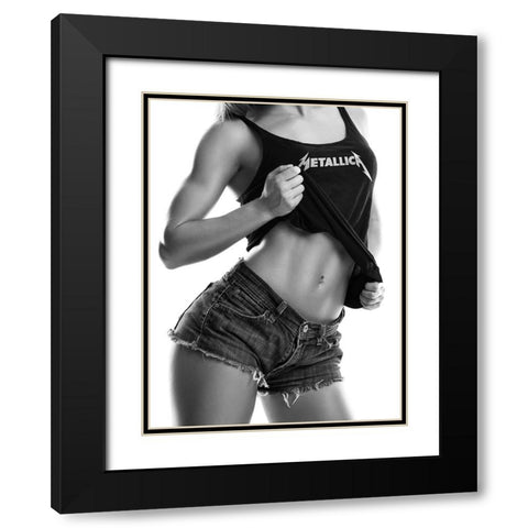 Ride The Lightning Black Modern Wood Framed Art Print with Double Matting by Drake, David