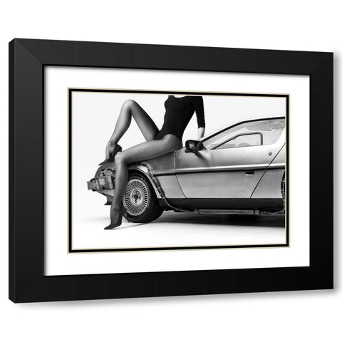 The Future Is Female: Part 2 Black Modern Wood Framed Art Print with Double Matting by Drake, David