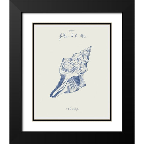 Filles de la mer n.2 - La conchiglia Black Modern Wood Framed Art Print with Double Matting by Mora, Giulia